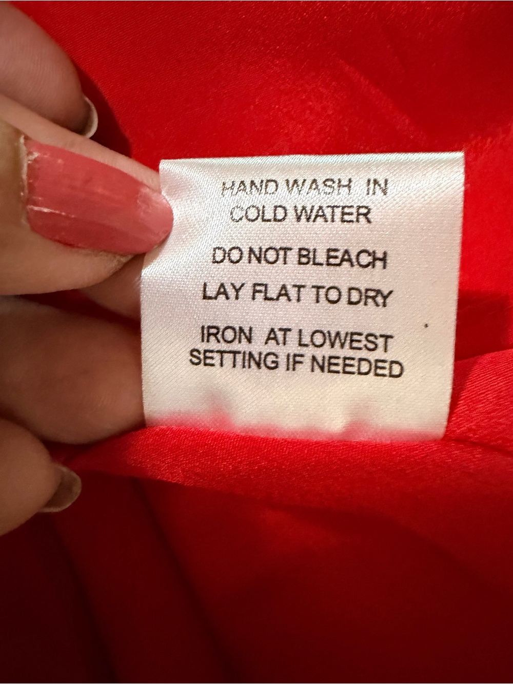 Red Ruffle Hem & 3/4 Length Sleeve Tunic / Shift Dress, Elegant Casual, Sz L - Picture 10 of 12